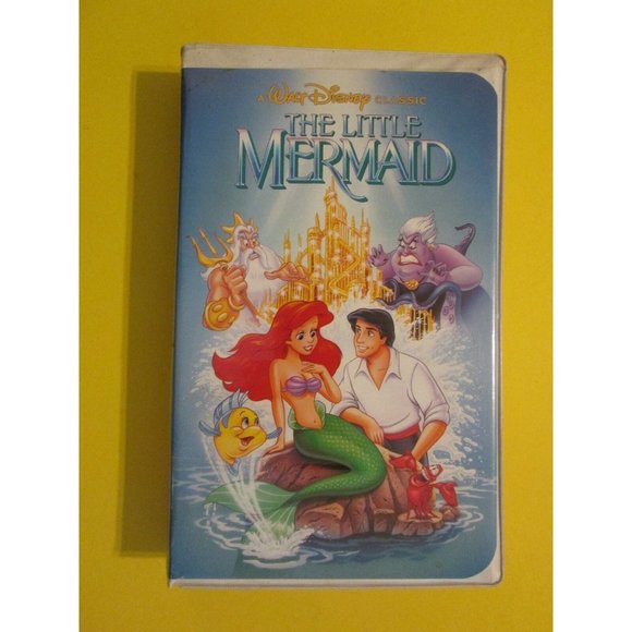 The Little Mermaid Disney BANNED COVER ART RARE VTG VINTAGE BLACK DIAMOND VHS - Picture 1 of 3